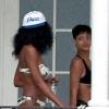 Rihanna et sa meilleure amie Melissa Forde à Bridgetown. Le 23 décembre 2012.