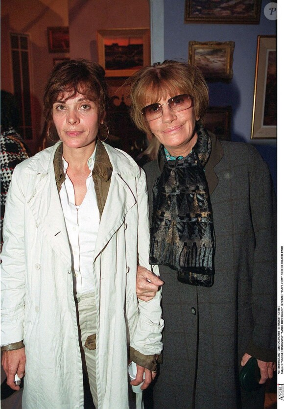 Marie Trintignant et sa mère Nadine Trintignant en 2001