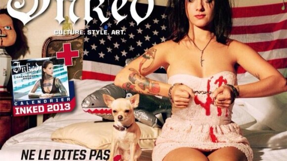 Alizée : Grungy, tatouée et ensanglantée en couverture d'Inked Magazine