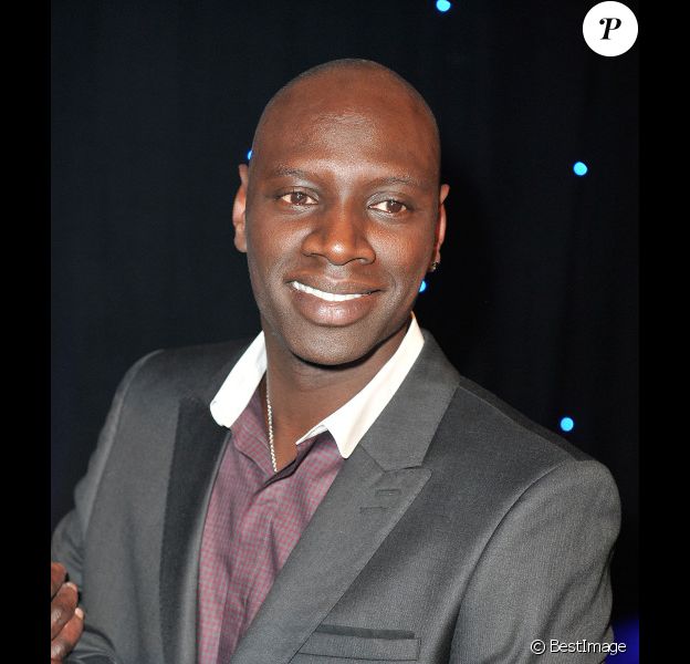 Omar Sy à l'inauguration de sa statue au musée Grevin à Paris, le 17 décembre 2012.