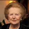 Margaret Thatcher assiste à un dîner pour récolter des fonds pour les réfugiés au Royal Hospital Chelsea de Londres, le 23 février 2010.