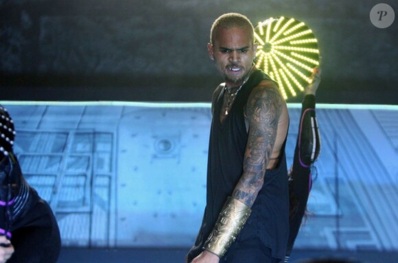 Chris Brown en concert à Johannesburg. Le 15 décembre 2012.