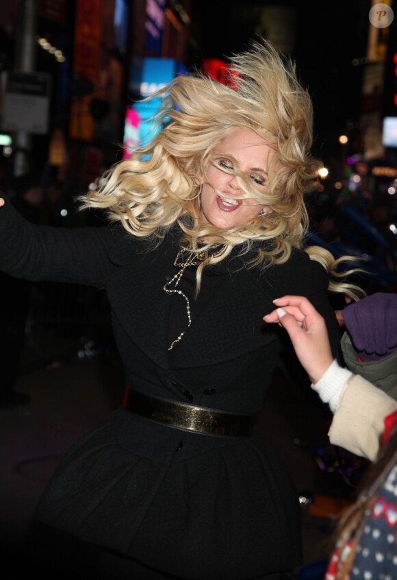 Jenny McCarthy déchaînée lors du concert du Nouvel An organisé à Times Square, le 31 décembre 2012.