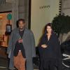 Kim Kardashian et Kanye West sortant de la boutique Lanvin à Paris, le 8 janvier 2013.