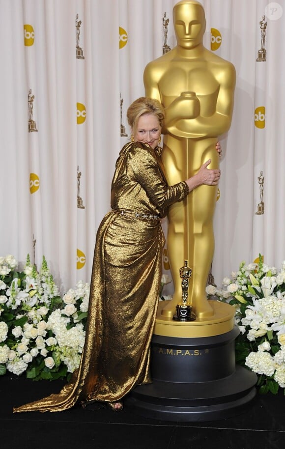 Meryl Streep lors des Oscars, à Los Angeles, le 26 février 2012.