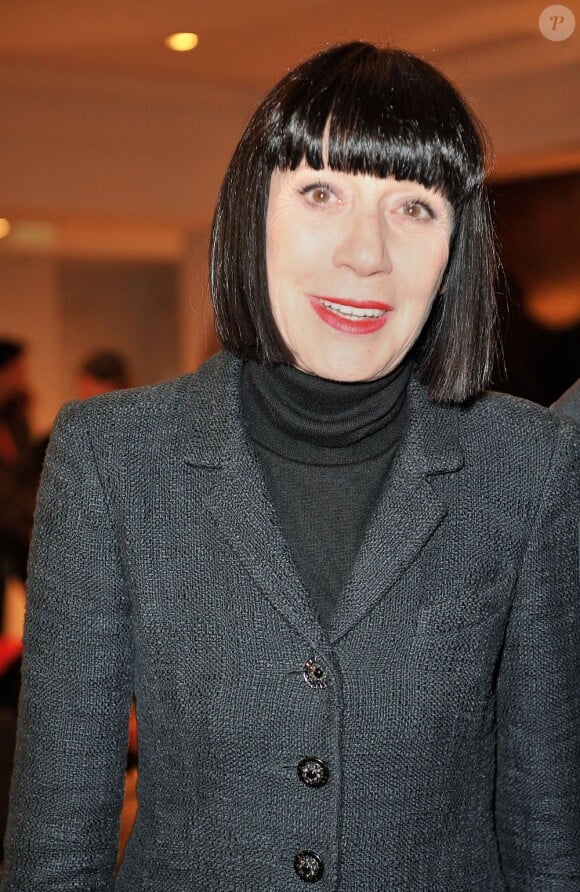 Chantal Thomass lors du vernissage de l'exposition de Richard Orlinski au Sofitel Le Faubourg à Paris, le 15 janvier 2013