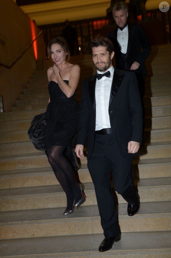 Claire Keim et Bixente Lizarazu lors de la soirée GQ Les Hommes de l'année 2012, à Paris le 16 janvier 2013