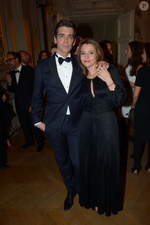 Xavier de Moulins et sa bien-aimée Anaïs lors de la soirée GQ Les Hommes de l'année 2012, à Paris le 16 janvier 2013