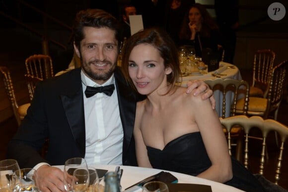 Bixente Lizarazu et Claire Keim lors de la soirée des GQ Awards, au Musée d'Orsay, le 16 janvier 2013.