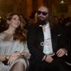 Sébastien Tellier, avec son GQ Award du Meilleur musicien, et son épouse Amandine de la Richardière ont officialisé un heureux événement lors de la soirée des GQ Awards, au Musée d'Orsay, le 16 janvier 2013.
