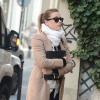 L'actrice américaine Amber Heard à Paris le 17 janvier 2013. Elle est en France pour le tournage de Three Days to Kill avec Kevin Costner