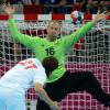 Thierry Omeyer lors des Jeux olympiques de Londres le 10 août 2012