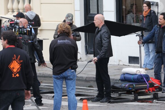 Le tournage de Red 2 à Paris en octobre 2012 avec Bruce Willis