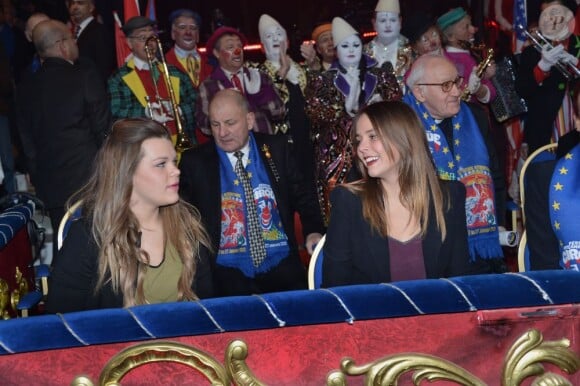 Pauline Ducruet et Camille Gotlieb lors du Festival international du Cirque de Monte-Carlo le 18 janvier 2013