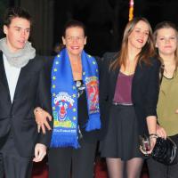 Pauline, Louis, Camille avec Stéphanie de Monaco, des étoiles plein les yeux