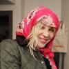 Exclusif - Courtney Love, 48 ans, affiche un beau sourire dans l'enceinte du Miami Lounge lors du Festival de Sundance. Park City, le 20 janvier 2013.