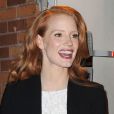 Jessica Chastain arrive au Daily Show With Jon Stewart à New York, le 16 janvier 2013.