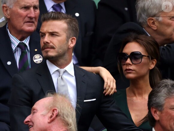 David Beckham et Victoria Beckham à Londres le 8 juillet 2012.