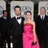 Benjamin Millepied et Natalie Portman à la 69ème soirée des Golden Globes, à Los Angeles, le 15 janvier 2012.
