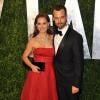 Natalie Portman et Benjamin Millepied à la soirée de Vanity Fair organisée en marge des Oscar, le 26 février 2012.