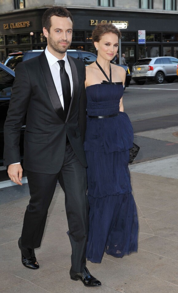 Natalie Portman et Benjamin Millepied à New York City, le 10 mai 2012.