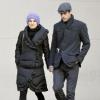 Natalie Portman et Benjamin Millepied dans les rues de New York le 9 janvier 2010.