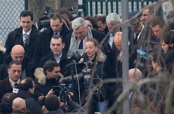 Arrivée de Florence Cassez, libre après sept ans de prison au Mexique, sur le territoire français à Roissy, le 24 janvier 2013