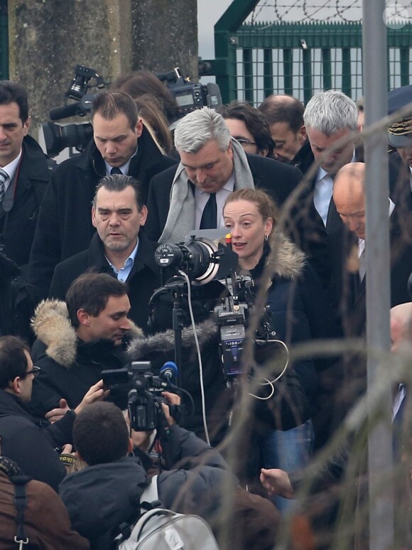 Arrivée de Florence Cassez, libre après sept ans de prison au Mexique, sur le territoire français à Roissy, le 24 janvier 2013
