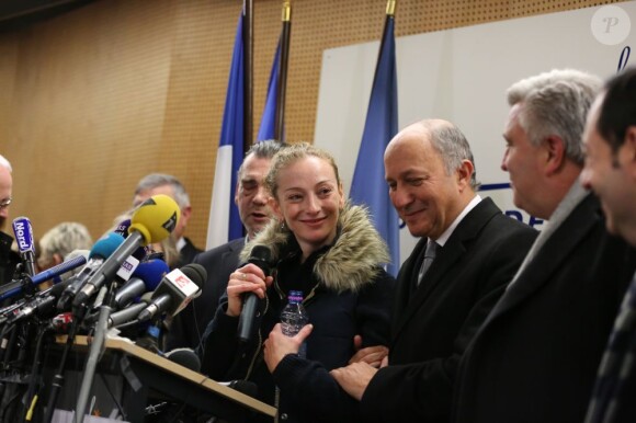 Florence Cassez donne sa toute première conférence de presse après avoir atterri à Paris, le 24 janvier 2013