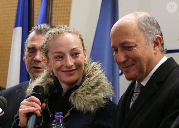 Florence Cassez donne sa toute première conférence de presse après avoir atterri à Paris, le 24 janvier 2013