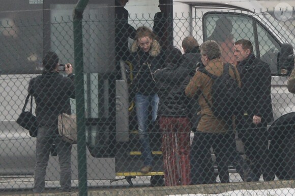 Florence Cassez arrive sur le sol français après avoir été emprisonnée sept ans au Mexique, le 24 janvier 2013