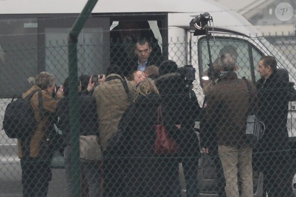 Florence Cassez arrive sur le sol français après avoir été emprisonnée sept ans au Mexique, le 24 janvier 2013