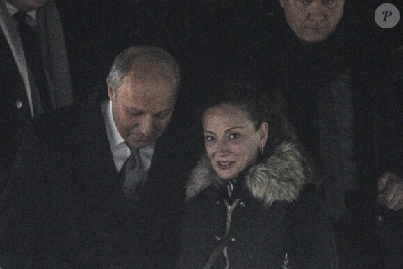 L'arrivée de Florence Cassez sur le sol français à Roissy, le 24 janvier 2013. Elle a été accueillie par Laurent Fabius, ses proches et son avocat Franck Berton.