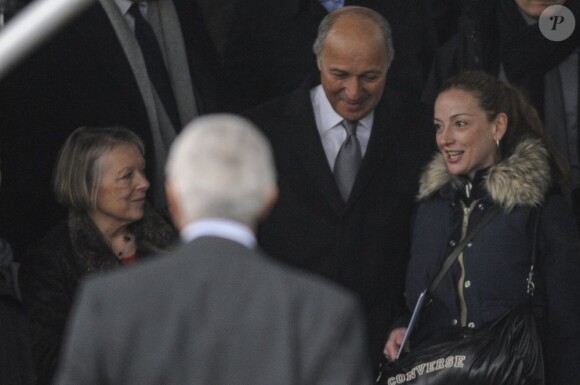 L'arrivée de Florence Cassez sur le sol français à Roissy, le 24 janvier 2013. Elle a été accueillie par Laurent Fabius, ses proches et son avocat Franck Berton.
