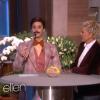 Katy Perry, grimée en présentateur de jeux télé, le 25 janvier 2013 chez Ellen DeGeneres.