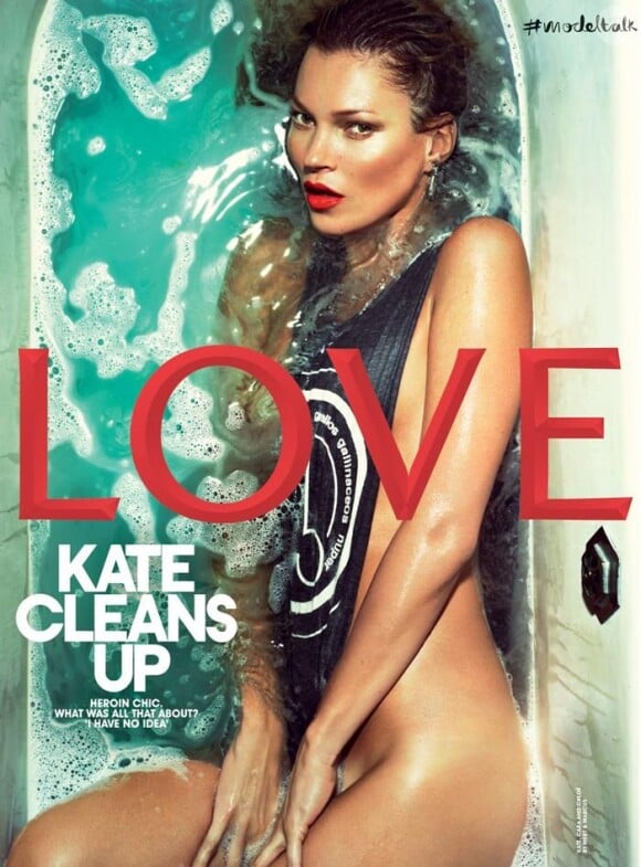 Kate Moss photographiée par Mert et Marcus pour le numéro d'été du magazine Love.