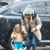 Sarah Jessica Parker va chercher ses filles Tabitha et Marion à l'école à New York, le 28 janvier 2013.