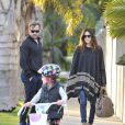 Michelle Monaghan en compagnie de son mari Peter White et de leur fille Willow, à Los Angeles, le 28 janvier, 2013.