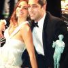 Sofia Vergara et son fiancé Nick Loeb. L'actrice a posté sur le réseau social Who Say des photos de la soirée des SAG Awards, le 27 janvier 2013 à Los Angeles.