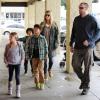Heidi Klum va faire des courses avec son nouveau compagnon Martin Kristen et ses enfants à Los Angeles, le 27 janvier 2013.
