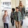 Heidi Klum a emmené ses enfants et son nouveau compagnon Martin Kristen faire des courses à Los Angeles, le 27 janvier 2013.