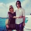 Peaches Geldof et son mari Thomas Cohen, durant leur lune de miel à l'île Maurice, le 23 janvier 2013.