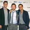 Eddie Cahill, A.J.Buckley et Carmine Giovinazzo des Experts : Manhattan en juillet 2008 à Rome pour un festival de fiction.