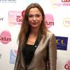 Sandrine Quétier lors de l'élection de Bébé Cadum 2013 au Théâtre des Variétés, à Paris le 30 janvier 2013