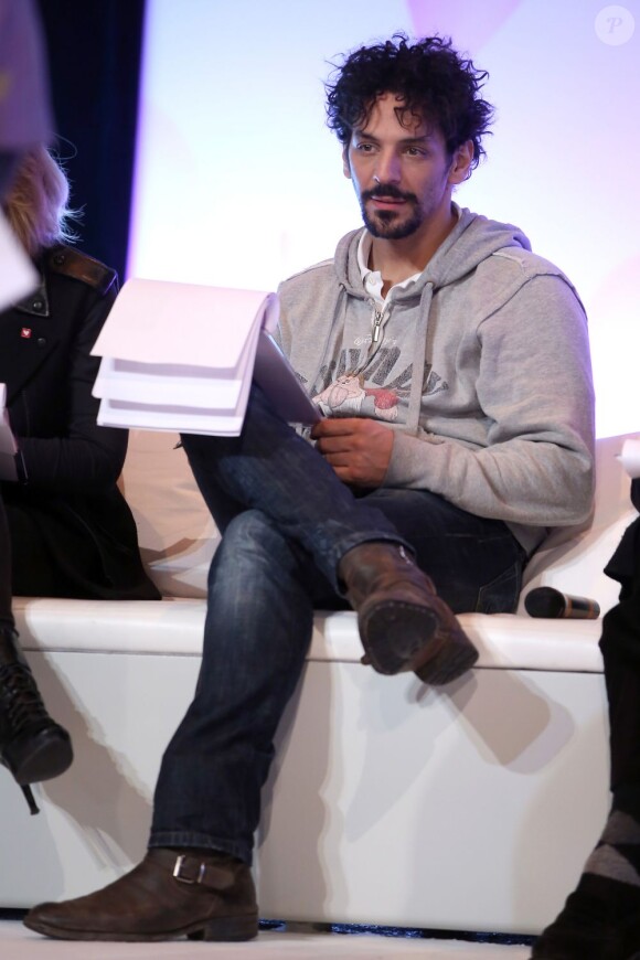 Tomer Sisley lors de l'élection de Bébé Cadum 2013 au Théâtre des Variétés, à Paris le 30 janvier 2013