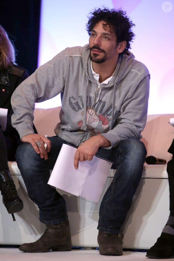 Tomer Sisley lors de l'élection de Bébé Cadum 2013 au Théâtre des Variétés, à Paris le 30 janvier 2013