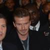 David Beckham lors de sa visite médicale à la Pitié-Salpêtrière à Paris le 31 janvier 2013