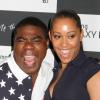 Tracy Morgan et sa fiancée enceinte Megan Wollover à New Yorkle 15 août 2012.