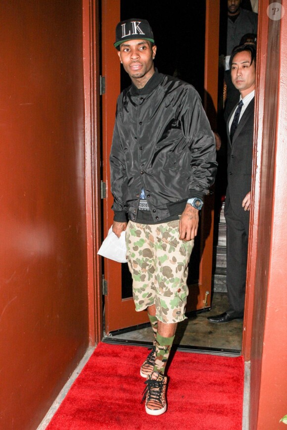 Justin Bieber quitte le restaurant Crustacean avec Tyga à Beverly Hills, le 2 février 2013.