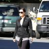 Kim Kardashian est allée à un cours de gym tôt dans la matinée du 4 février 2013 à Los Angeles. Elle portait la même tenue que la veille ce qui n'est pas dans son habitude.